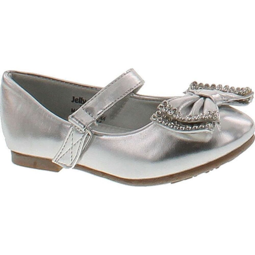 JELLYBEANS Yoyoma Silver ToddlerG flats-shoes 6 NEW